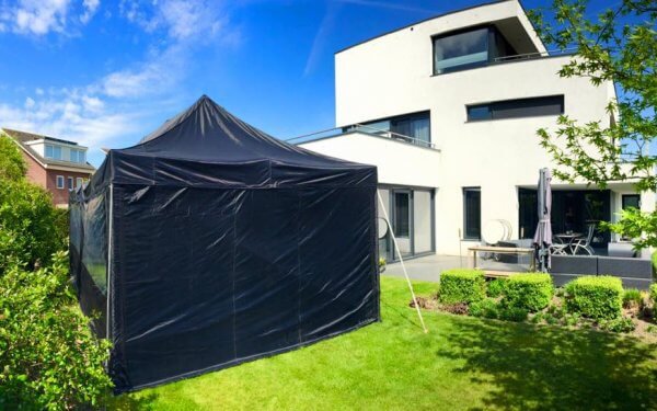 Easy Up tent 4x8 zwart Hoevelaken