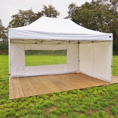 Bos Verhuur Partytent huren tent Pop up 3x4.5 meter wit