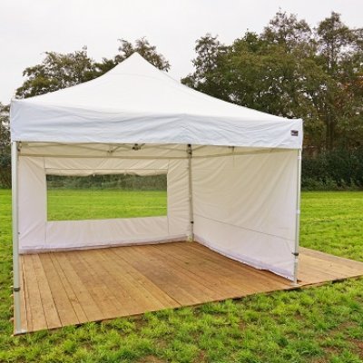 Bos Verhuur Partytent huren tent Pop up 4x4 meter wit