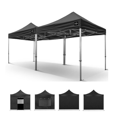 Easy-Up tent 3x6 zwart