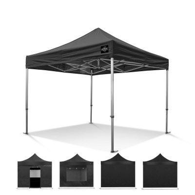 Easy-Up tent 3x3 zwart