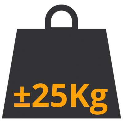 Ballastblok ± 25 kg.