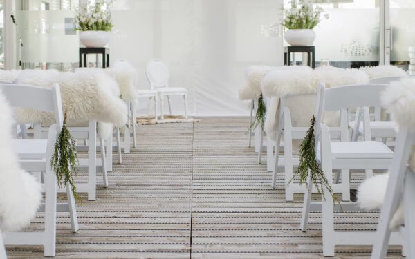 Weddingchairs in actie